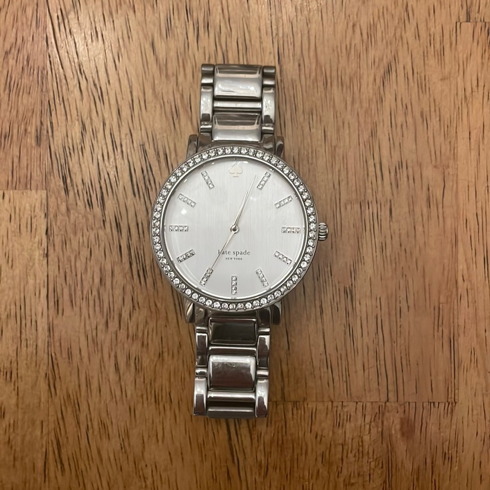 𝅺Kate Spade Gramercy Collection Rhinestone Watch